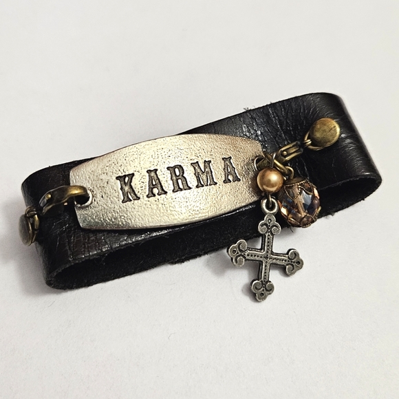 Lenny & Eva - Karma Leather Bracelet - Picture 1 of 6